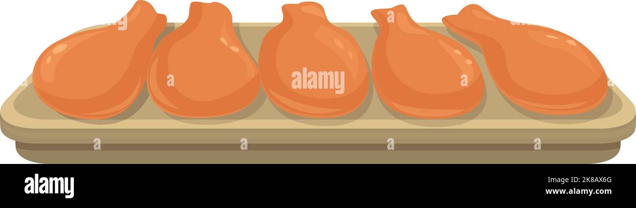 Chicken Food Symbol Cartoon-Vektor. Karibischer Teller. Kubanisches Gericht Stock Vektor