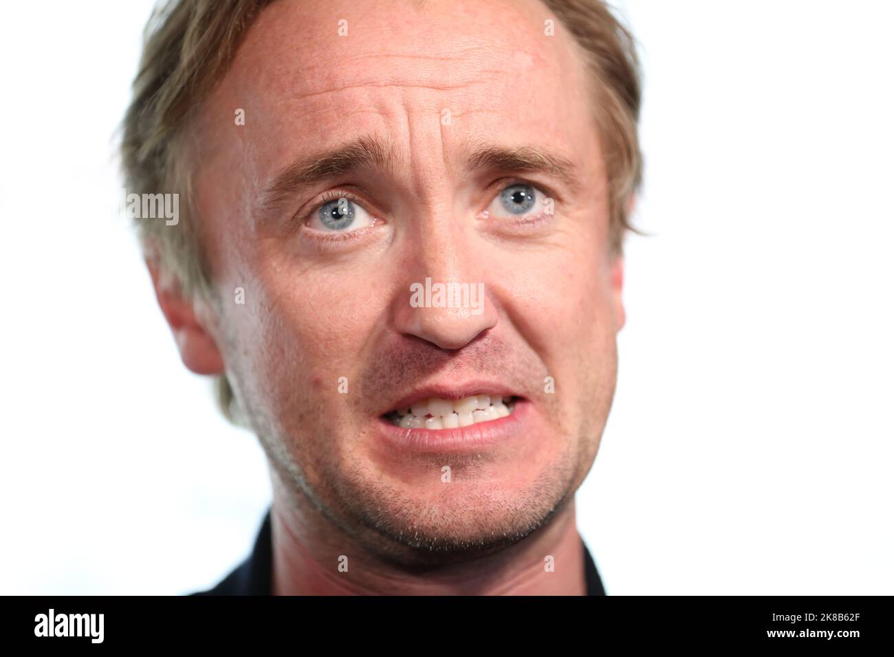Harry Potter Schauspieler Tom Felton nimmt an der Premiere von „Burial“ beim Arrow FrightFest Teil, das am Cineworld Leicester Square in London stattfand. Dies ist ein erster großer Offic Stockfoto