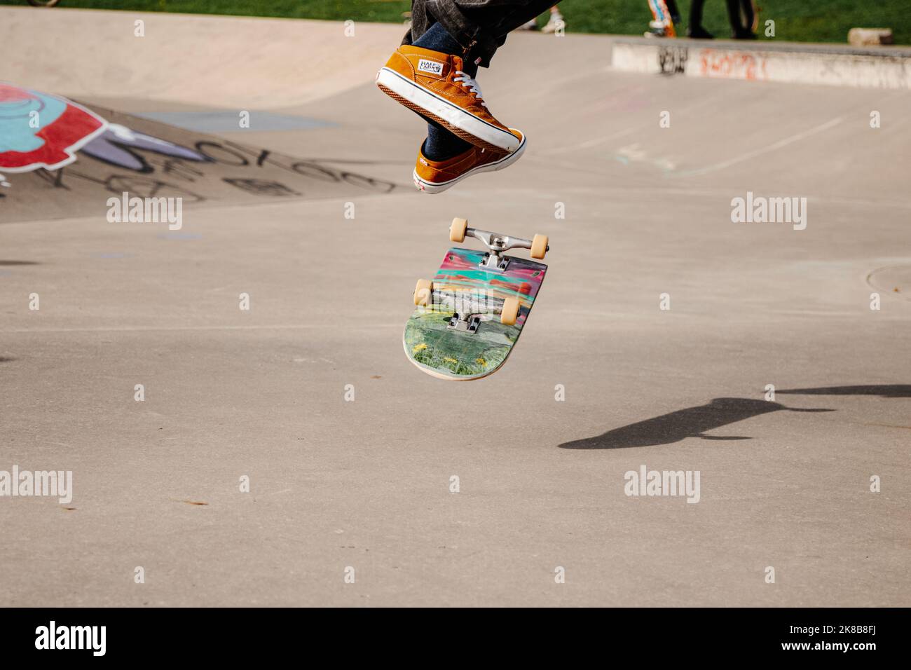 Kickflip Stockfoto