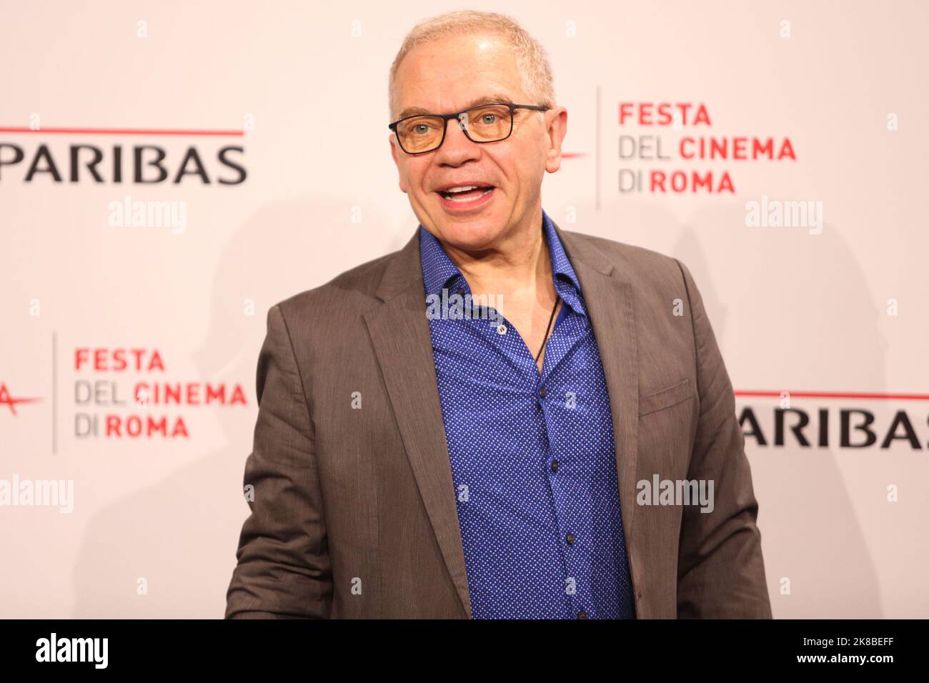 Rom, Italien. 22. Oktober 2022. Marco Marzocca posiert während der Fotoaufnahme des Films „Sono Lillo“ beim Rome Film Fest im Auditorium Parco della Musica. Kredit: SOPA Images Limited/Alamy Live Nachrichten Stockfoto