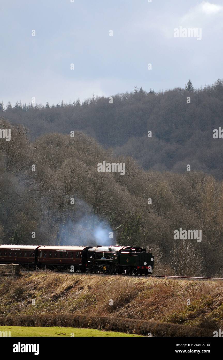 „Sir Keith Park“ mit einem Kidderminster-Arley-Shuttleservice an der Victoria Bridge. Stockfoto