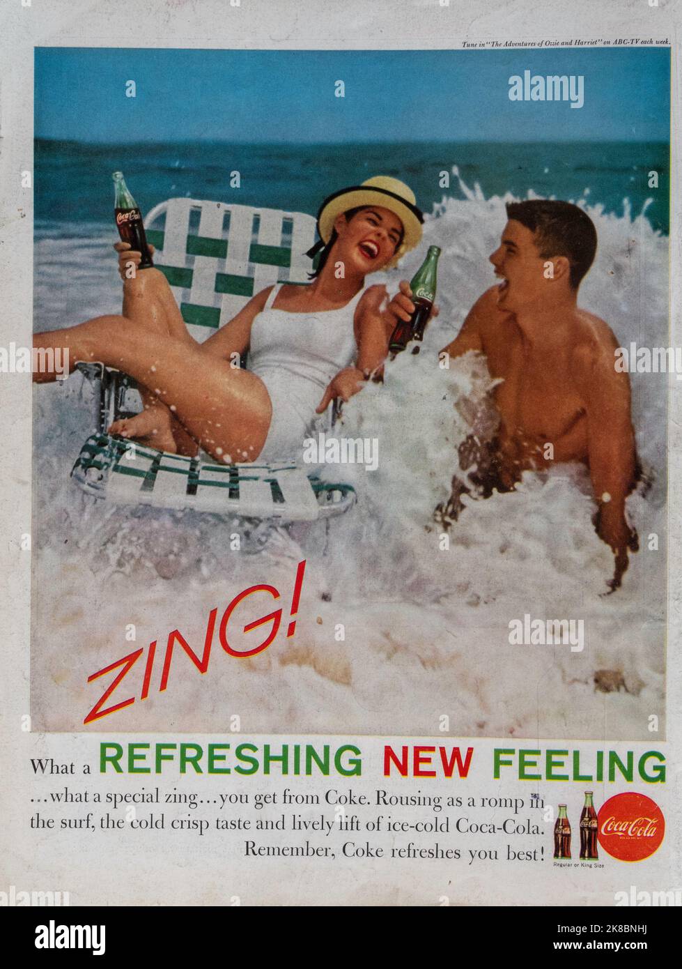 Vintage 4. August 1961 „Life“-Magazin-Anzeige, USA Stockfoto