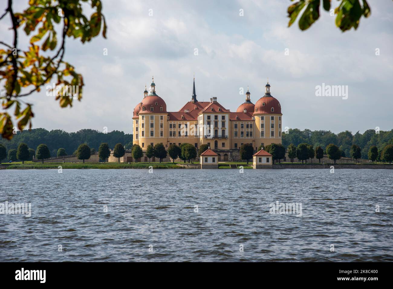 Majestätisches Schloss moritzburg sachsen deutschland Stockfoto