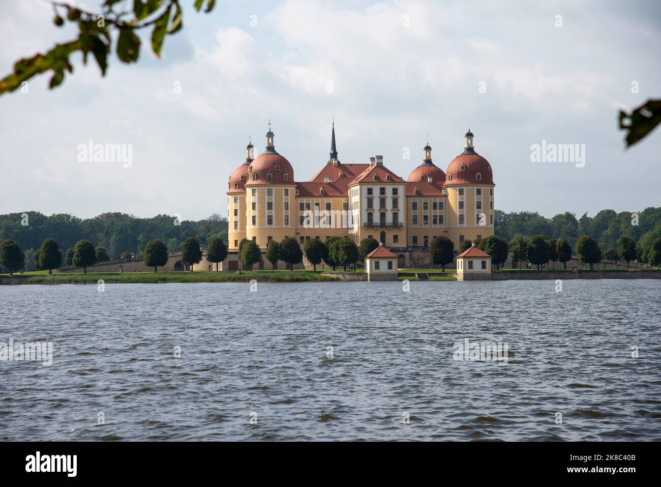 Majestätisches Schloss moritzburg sachsen deutschland Stockfoto