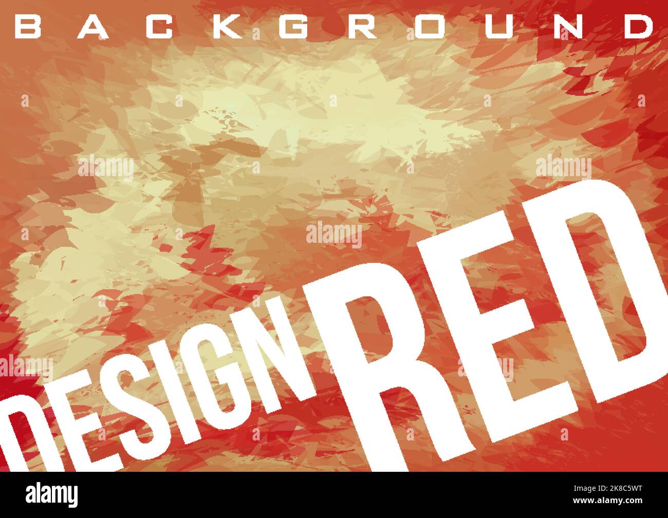 Abstraktes rotes Design texturierte Kunst Hintergrund. Künstlerische Vektorgrafik Muster Stock Vektor
