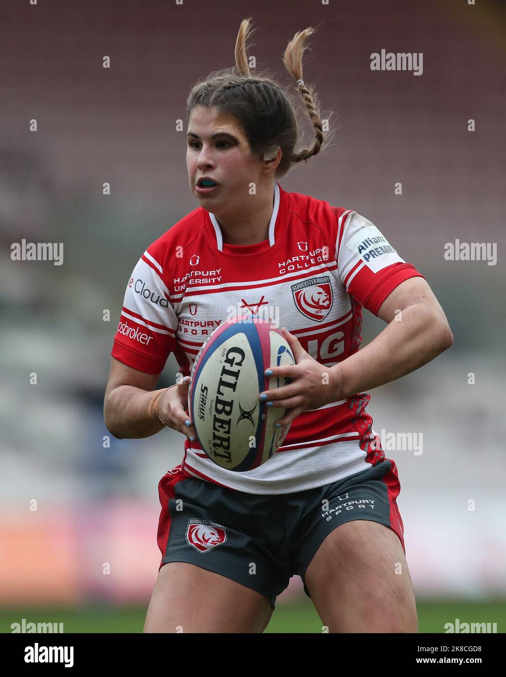 Darlington, Großbritannien. 22.. Oktober 2022Gloucester Hartpurys Sophie Bridger während des Allianz Cup-Spiels zwischen DMP Durham Sharks und Gloucester Hartpury in der Northern Echo Arena, Darlington am Samstag, 22.. Oktober 2022. (Kredit: Mark Fletcher | MI News) Kredit: MI Nachrichten & Sport /Alamy Live News Stockfoto