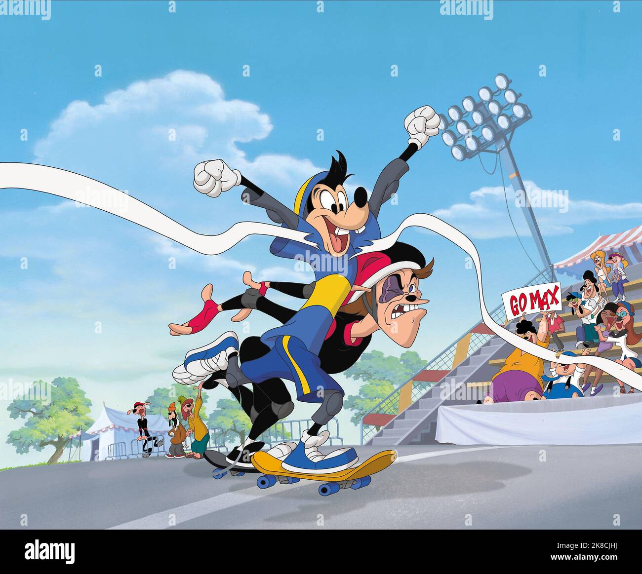 Max Goof Film: An Extremley Goofy Movie (2000) Regie: Douglas McCarthy 29 February 2000 **WARNUNG** Dieses Foto ist nur für den redaktionellen Gebrauch bestimmt und unterliegt dem Copyright von WALT DISNEY ANIMATION AUSTRALIA und/oder des Fotografen, der von der Film- oder Produktionsfirma beauftragt wurde.Es kann nur von Publikationen im Zusammenhang mit der Bewerbung des oben genannten Films reproduziert werden. Eine obligatorische Gutschrift für WALT DISNEY ANIMATION AUSTRALIA ist erforderlich. Der Fotograf sollte auch bei Bekanntwerden des Fotos gutgeschrieben werden. Ohne schriftliche Genehmigung der Film Company kann keine kommerzielle Nutzung gewährt werden. Stockfoto