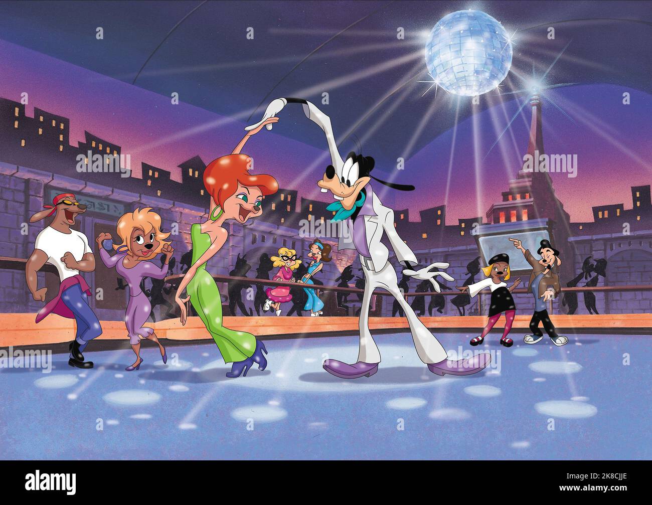 Silvia & Goofy Film: An Extremley Goofy Movie (2000) Regie: Douglas McCarthy 29 February 2000 **WARNUNG** Dieses Foto ist nur für den redaktionellen Gebrauch bestimmt und unterliegt dem Copyright von WALT DISNEY ANIMATION AUSTRALIA und/oder des Fotografen, der von der Film- oder Produktionsfirma beauftragt wurde.Es kann nur von Publikationen im Zusammenhang mit der Bewerbung des oben genannten Films reproduziert werden. Eine obligatorische Gutschrift für WALT DISNEY ANIMATION AUSTRALIA ist erforderlich. Der Fotograf sollte auch bei Bekanntwerden des Fotos gutgeschrieben werden. Ohne schriftliche Genehmigung der Film Company kann keine kommerzielle Nutzung gewährt werden. Stockfoto