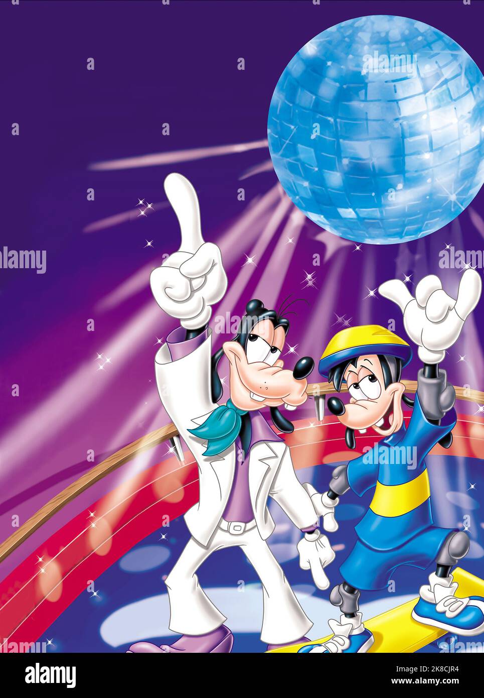 Goofy & Max Goof Film: An Extremley Goofy Movie (2000) Regie: Douglas McCarthy 29 February 2000 **WARNUNG** Dieses Foto ist nur für den redaktionellen Gebrauch bestimmt und unterliegt dem Copyright von WALT DISNEY ANIMATION AUSTRALIA und/oder des Fotografen, der von der Film- oder Produktionsfirma beauftragt wurde.Es kann nur von Publikationen im Zusammenhang mit der Bewerbung des oben genannten Films reproduziert werden. Eine obligatorische Gutschrift für WALT DISNEY ANIMATION AUSTRALIA ist erforderlich. Der Fotograf sollte auch bei Bekanntwerden des Fotos gutgeschrieben werden. Ohne schriftliche Genehmigung der Film Company kann keine kommerzielle Nutzung gewährt werden. Stockfoto