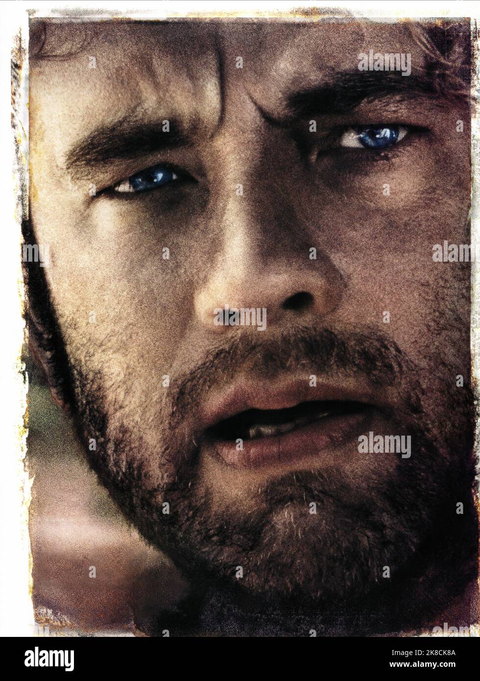 Tom Hanks Film: Cast Away (USA 2000) Regie: Robert Zemeckis 07 December 2000 **WARNUNG** Dieses Foto ist nur für redaktionelle Zwecke bestimmt und unterliegt dem Copyright von DREAMWORKS SKG und/oder des Fotografen, der von der Film- oder Produktionsfirma beauftragt wurde und darf nur von Publikationen im Zusammenhang mit der Bewerbung des oben genannten Films reproduziert werden. Eine obligatorische Gutschrift an DREAMWORKS SKG ist erforderlich. Der Fotograf sollte auch bei Bekanntwerden des Fotos gutgeschrieben werden. Ohne schriftliche Genehmigung der Film Company kann keine kommerzielle Nutzung gewährt werden. Stockfoto