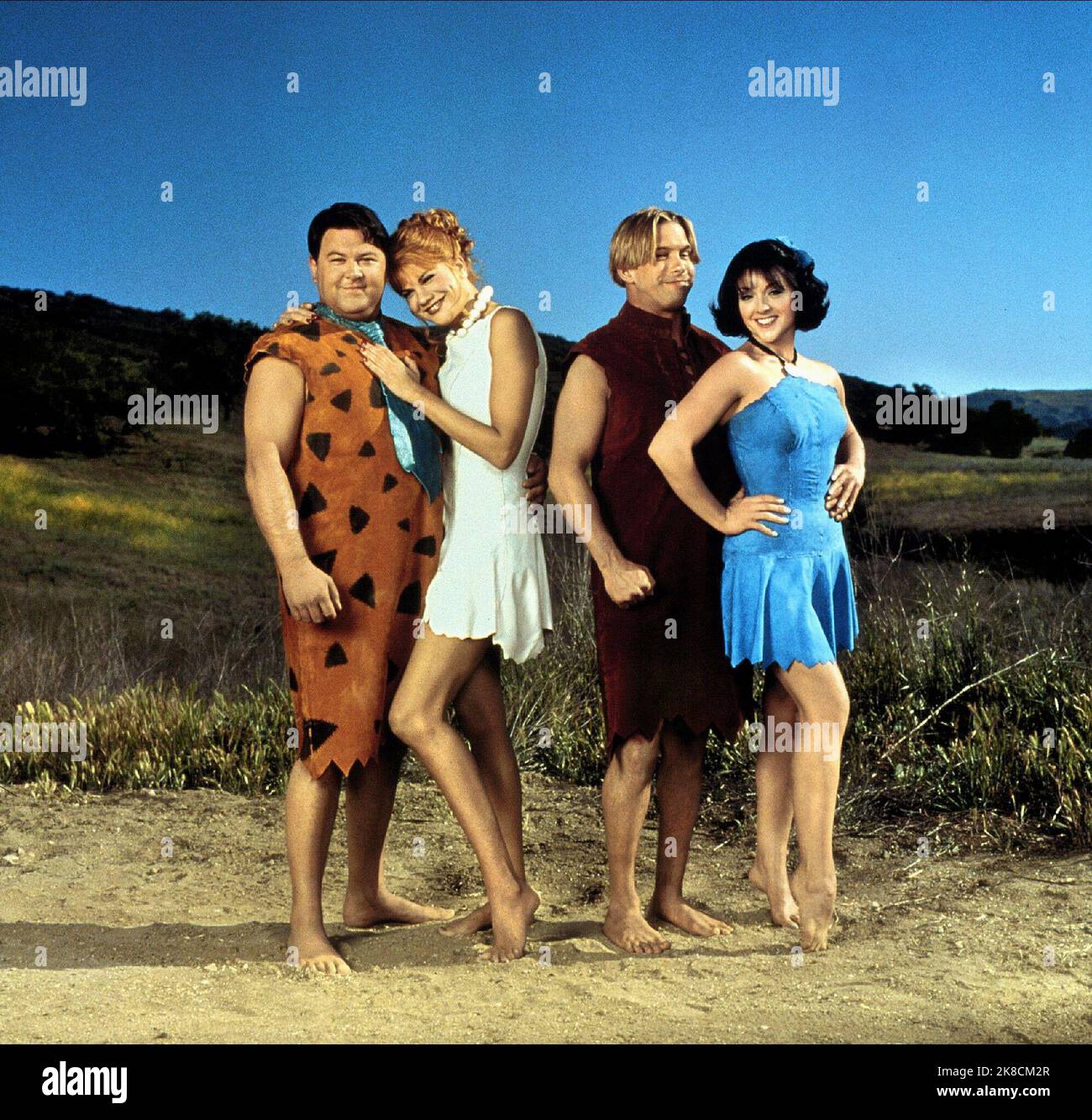 Mark Addy, Kristen Johnston, Stephen Baldwin & Jane Krakowski Film: The Flintstones in Viva Rock Vegas (USA 2000) Charaktere: Fred Flintstone,Wilma Slaghopple,Barney Rubble,Betty O'Shale Regie: Brian Levant 15. April 2000 **WARNUNG** Dieses Foto ist nur für redaktionelle Zwecke bestimmt und unterliegt dem Copyright von UNIVERSALHANNA-BARBERA PROD. Und/oder des Fotografen, der von der Film- oder Produktionsfirma beauftragt wurde und nur durch Publikationen im Zusammenhang mit der Bewerbung des oben genannten Films reproduziert werden kann. Eine obligatorische Gutschrift an UNIVERSALHANNA-BARBERA PROD. Ist erforderlich. Der Fotograf sollte auch credi sein Stockfoto