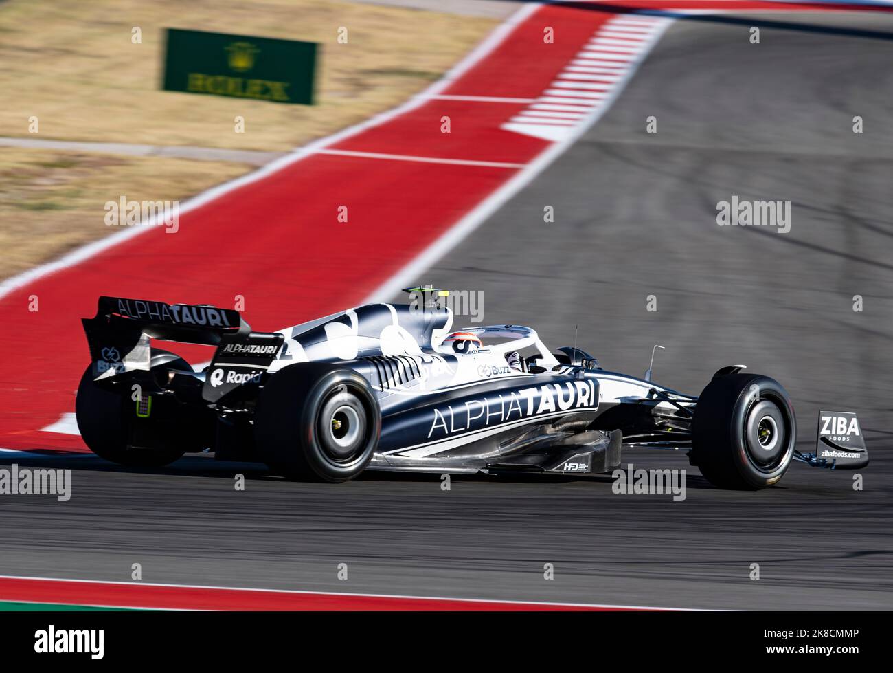 Austin, Texas, USA. 22. Oktober 2022. 22 Scuderia Alpha Tauri Driver YUKI TSUNODA Runde 15 Üben 2. (Bild: © Hoss McBain/ZUMA Press Wire) Bild: ZUMA Press, Inc./Alamy Live News Stockfoto