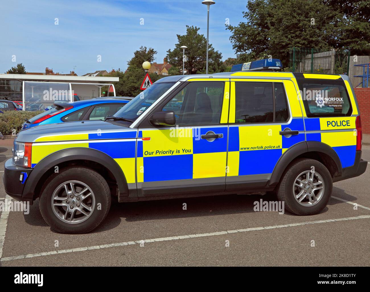 Norfolk Constabulary, Land Rover, Police Vehicle, Norfolk, England, VEREINIGTES KÖNIGREICH Stockfoto