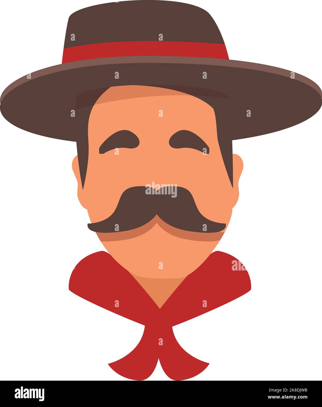 Argentinische Mann Symbol Cartoon-Vektor. Kulturreisen. Kultur latein Stock Vektor
