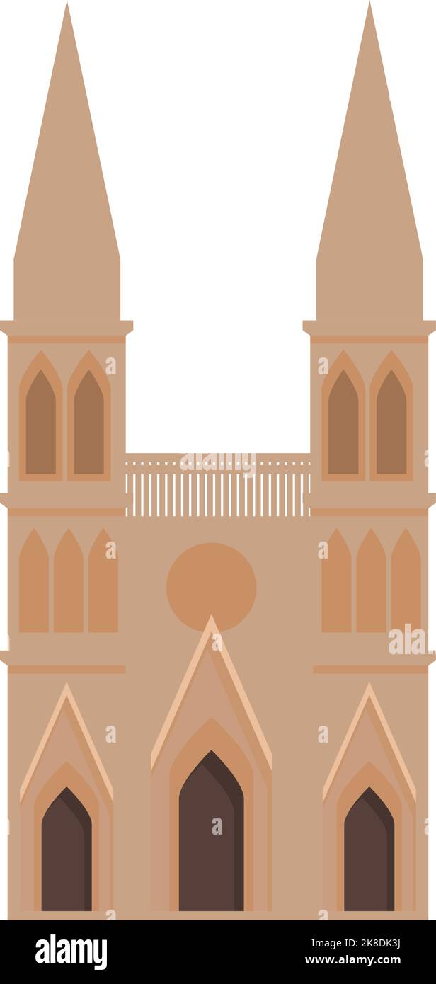 Argentinien Kirche Symbol Cartoon Vektor. Reisen nach Amerika. Buenos aires Stock Vektor