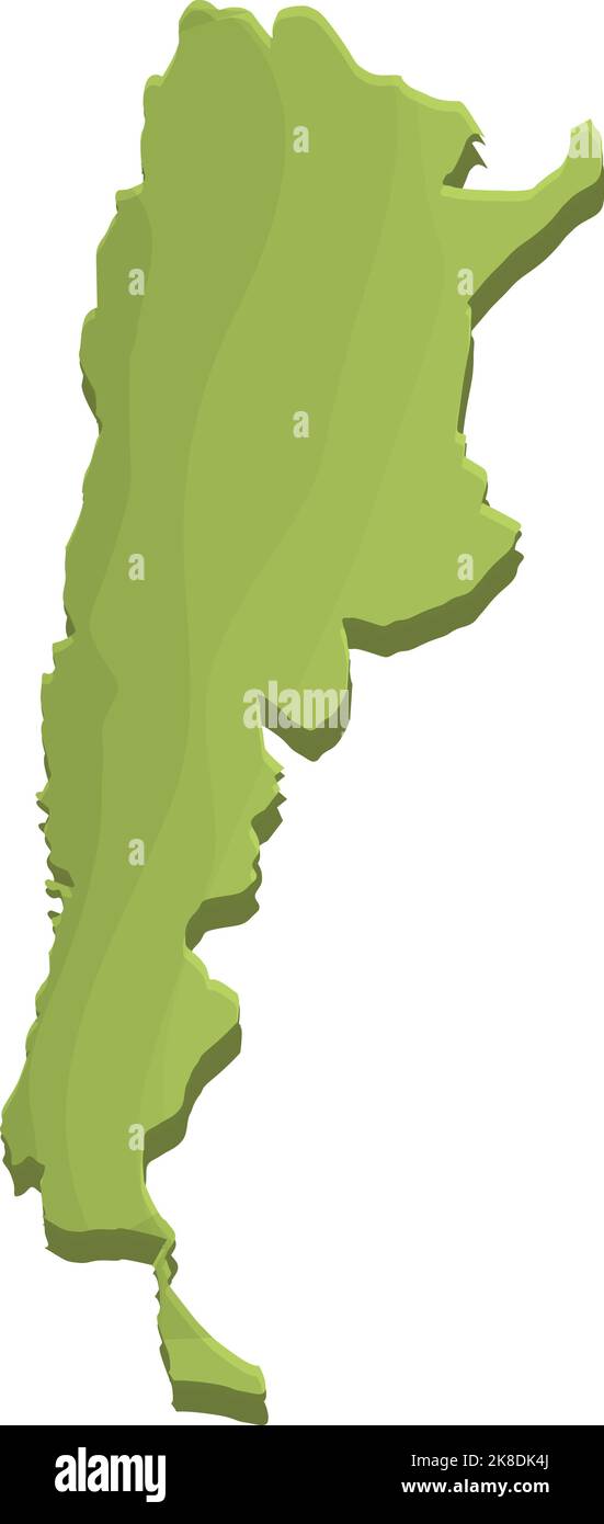 Argentinien Wahrzeichen Symbol Cartoon Vektor. Weinreise. Argentinisches Essen Stock Vektor