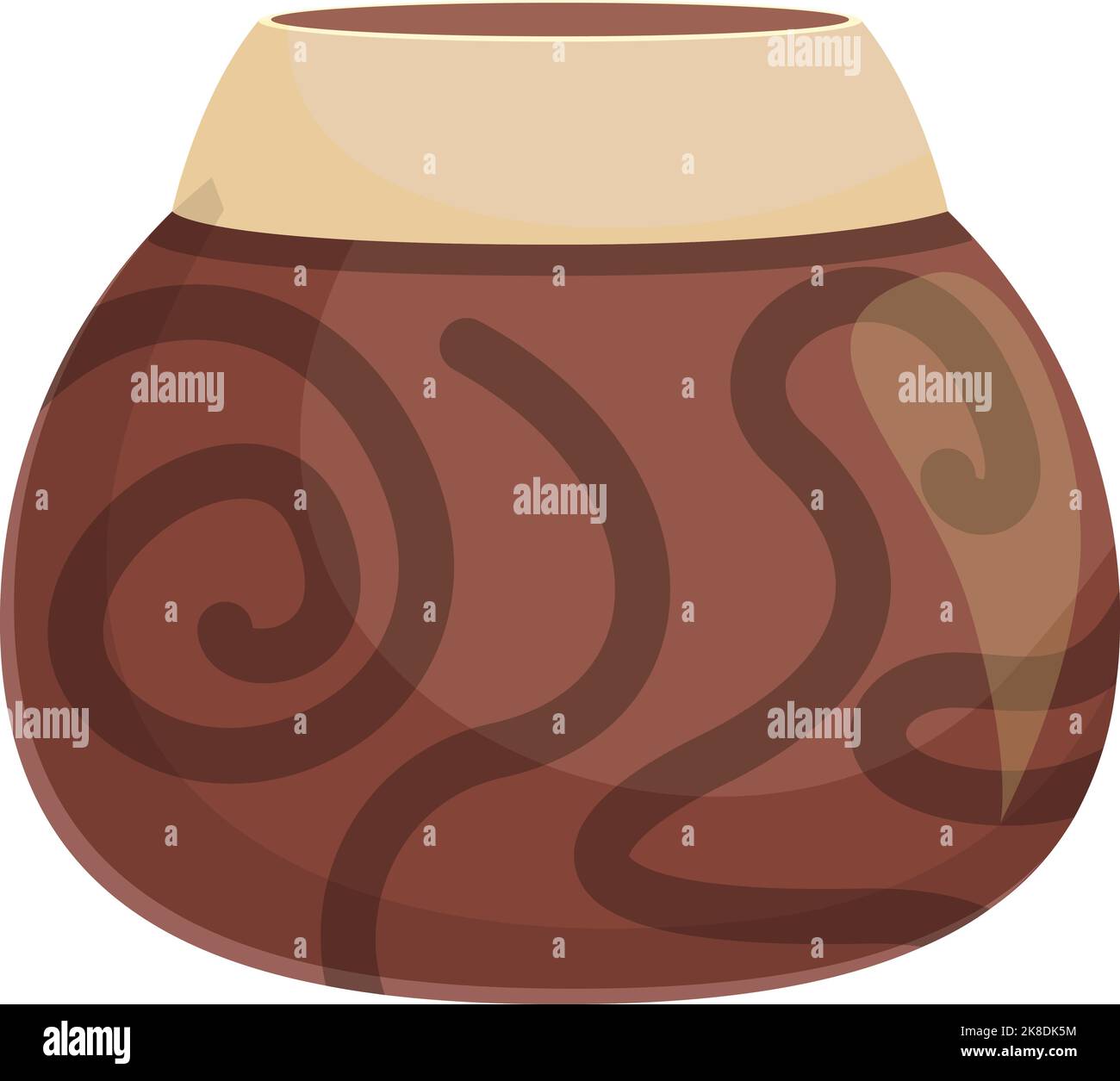 Argentinische alte Vase Symbol Cartoon-Vektor. Argentinien Reisen. Südamerika Stock Vektor