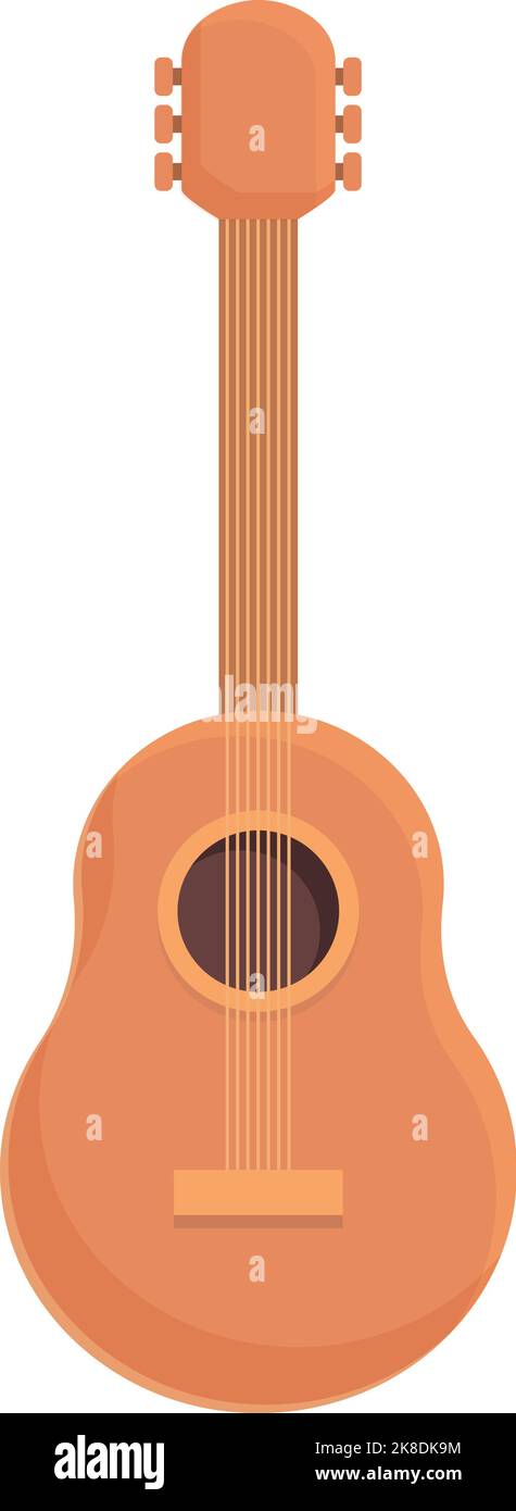 Argentinien Gitarre Symbol Cartoon Vektor. Reisen sie nach amerika. Kartenkultur Stock Vektor