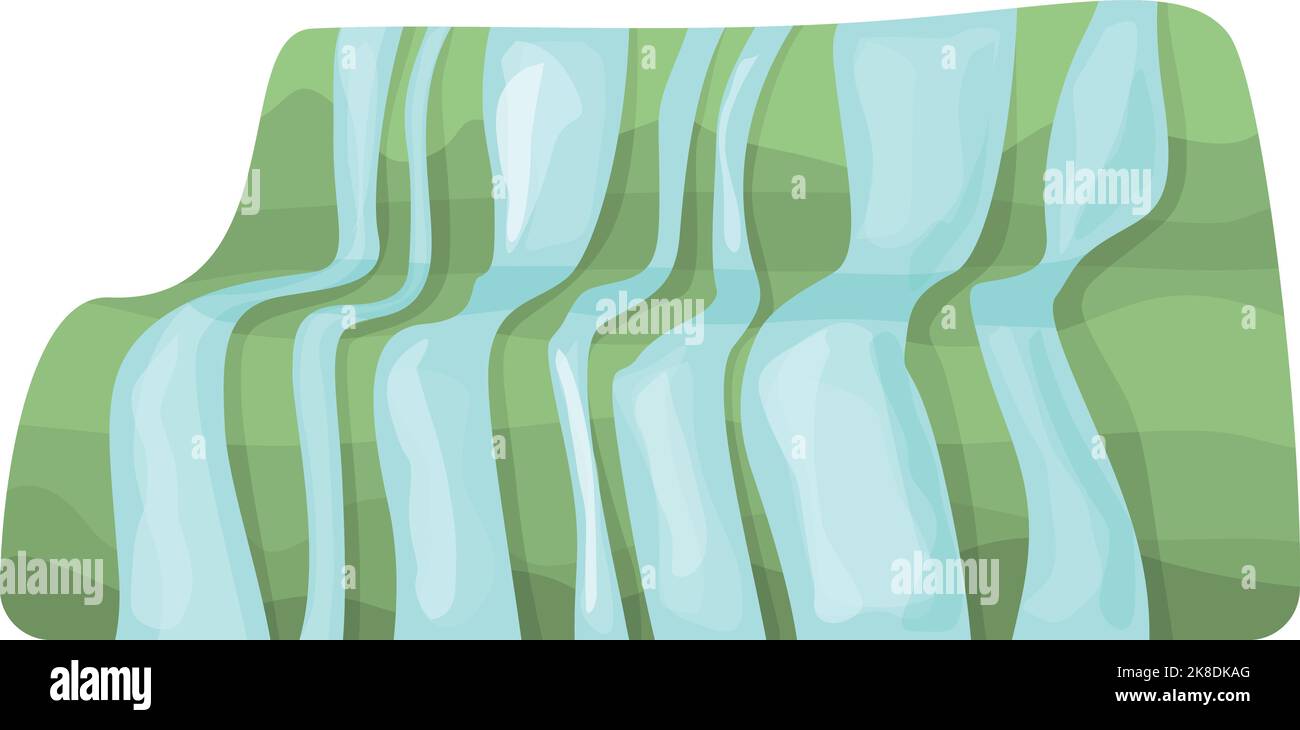 Argentinien Wasserfall Symbol Cartoon-Vektor. Kultur des Südens. Nationalkarte Stock Vektor