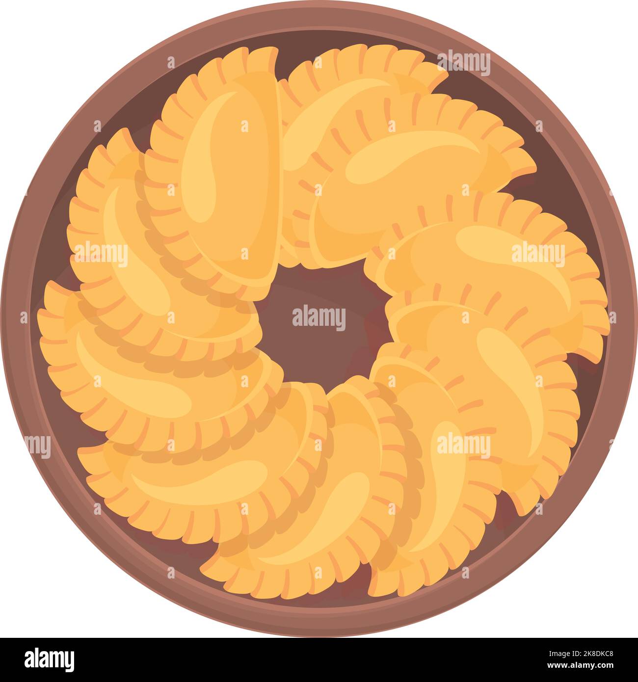 Argentinien Küche Symbol Cartoon-Vektor. Amerikanische Küche. Lateinische Kultur Stock Vektor