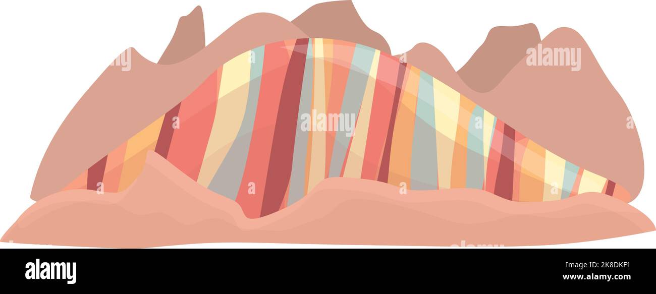 Argentinien Wahrzeichen Symbol Cartoon Vektor. Reisen nach Amerika. Karte national Stock Vektor