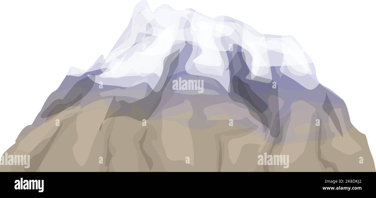 Argentinien Berg Symbol Cartoon-Vektor. Das Wahrzeichen der Stadt. Nationaler Tourismus Stock Vektor