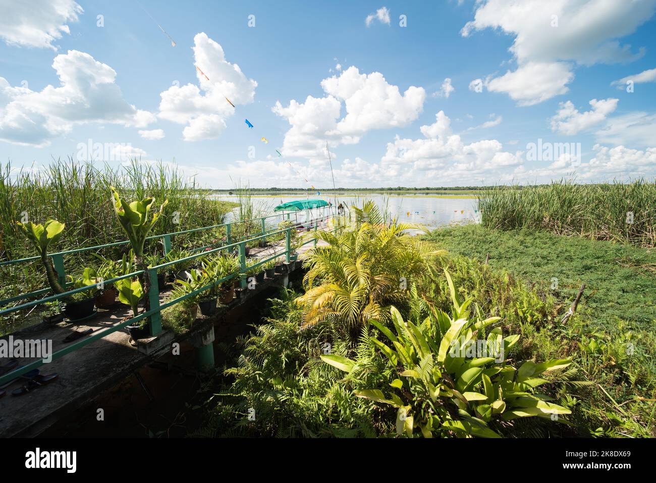 Nadee Island, Tambon Si Sut Tho, Ban Dung District, Udon Thani, Thailand.  Ein schnes Ziel in der Region. Sie nehmen das Boot zu einer kleinen Insel  mit Stockfotografie - Alamy