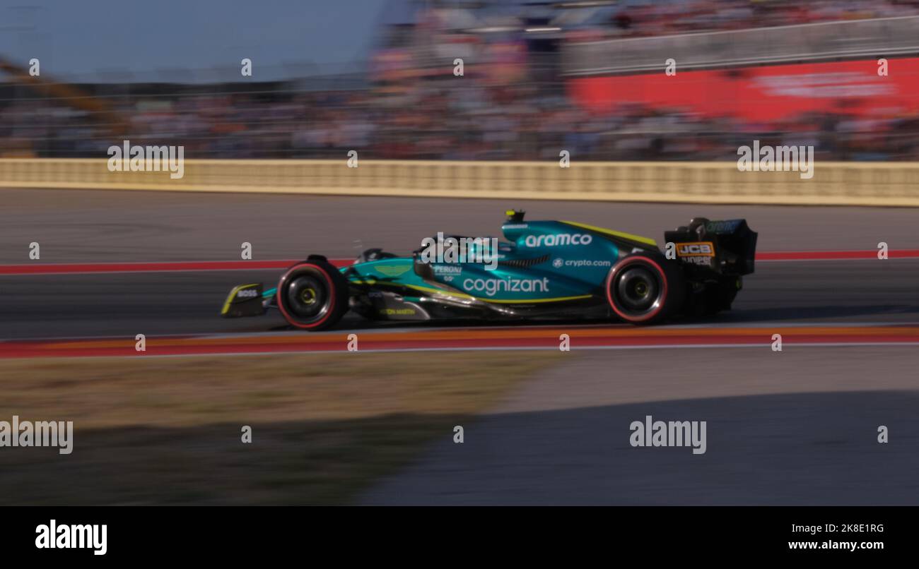 Austin, TX, USA. 22. Oktober 2022. 22. Okt 2022: Sebastian Vettel (5) während des Formel 1 Aramco United States Grand Prix in Austin, TX. Jason Pohuski/BMR (Bildquelle: © Jason Pohuski/BMR via ZUMA Press Wire) Stockfoto