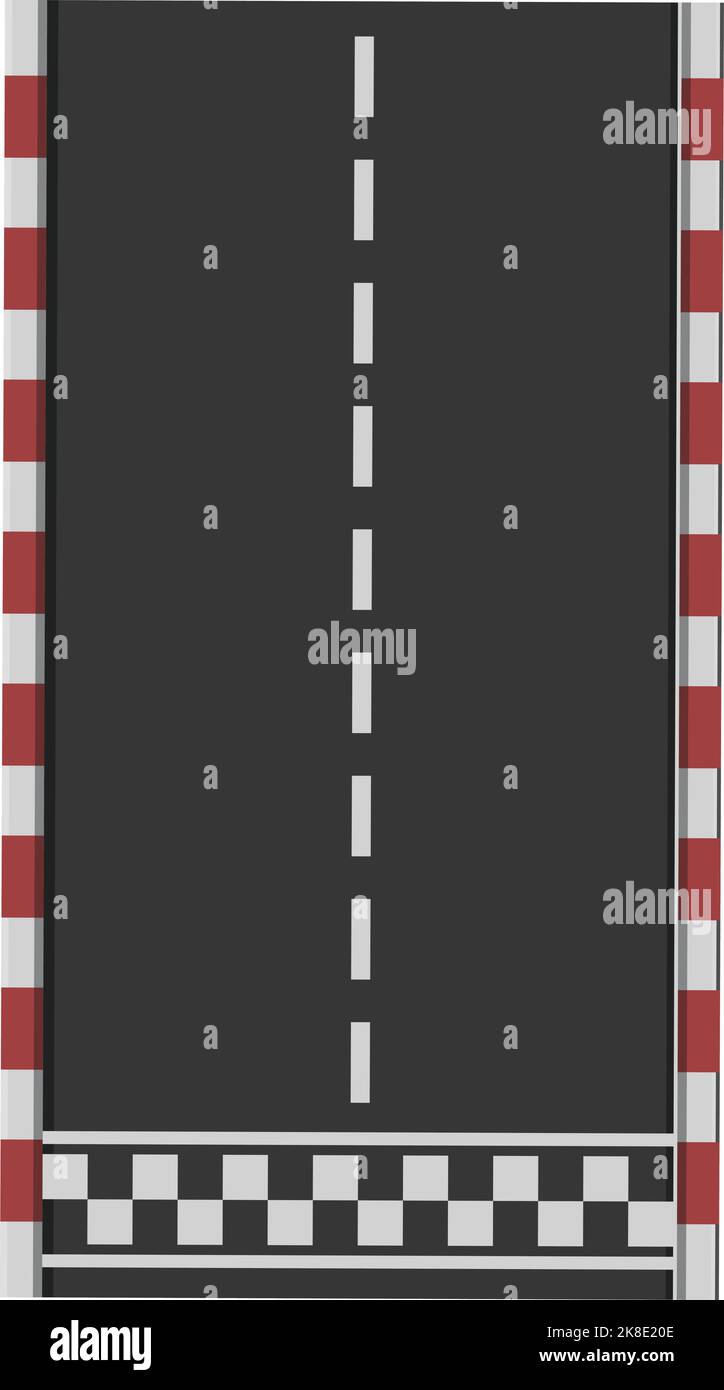 Autorennbahn Symbol Cartoon-Vektor. Circuit Race. Straßenformel Stock Vektor