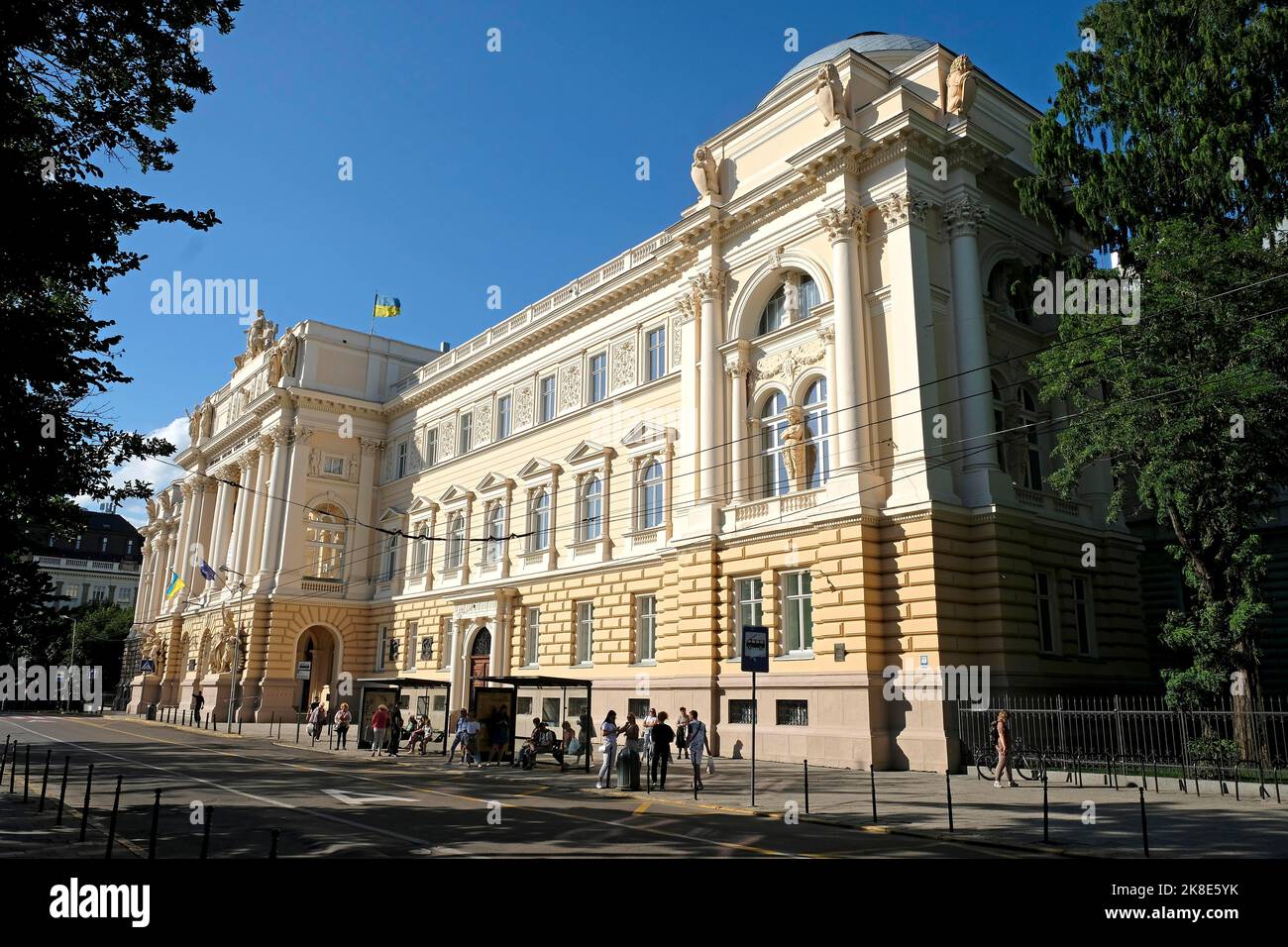 Fakultät für Fremdsprachen, Nationale Ivan Franco Universität von Lviv in Lviv, Lviv, Lviv Oblast, Ukraine Stockfoto