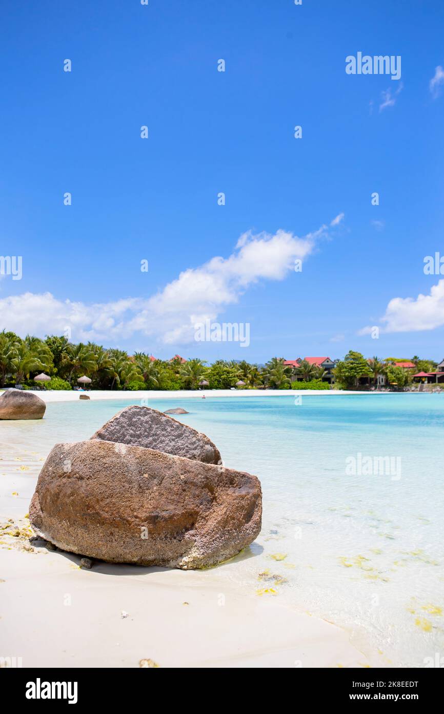 Eden Island, ein Privat- und Wohnresort auf Mahe, Seychellen Stockfoto