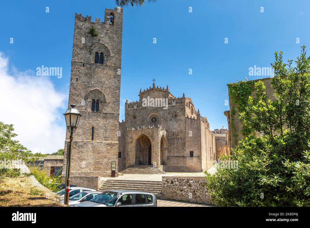 Erice, Sizilien, Italien - 10. Juli 2020: Stockfoto