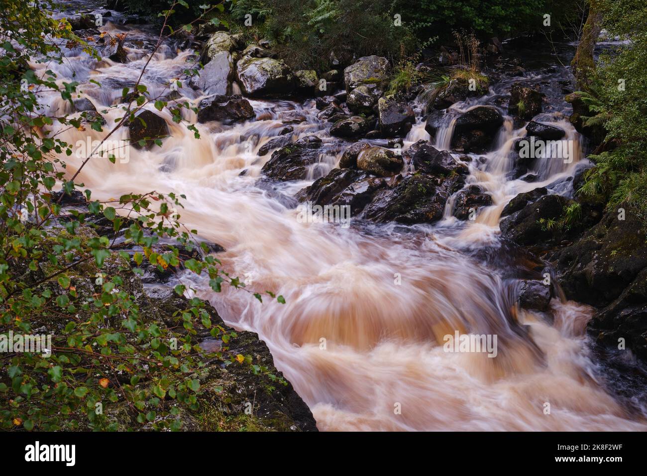 Glentrool National Park, Dumfries und Galloway, Schottland, Wasserwege und Wasserfälle Stockfoto