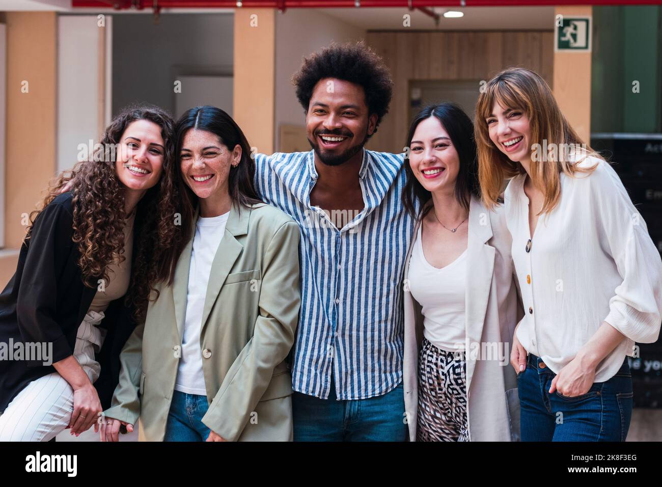 Happy Business-Team im Büro Stockfoto