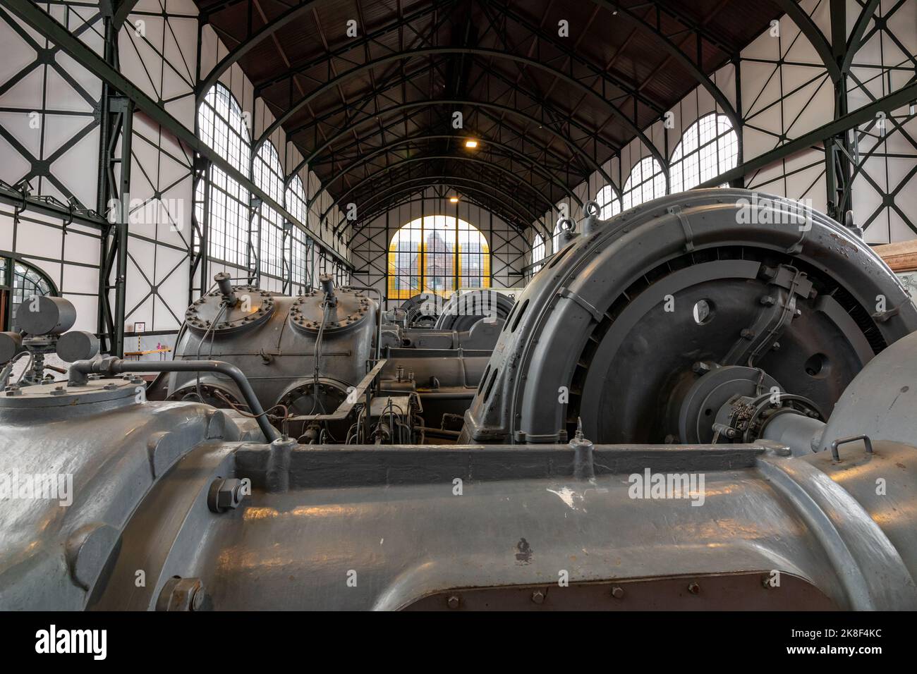 Das Industriemuseum Zollern ist ein stillgelegter Steinkohlebergwerk-Komplex im Nordwesten der Stadt Dortmund in Deutschland. Stockfoto