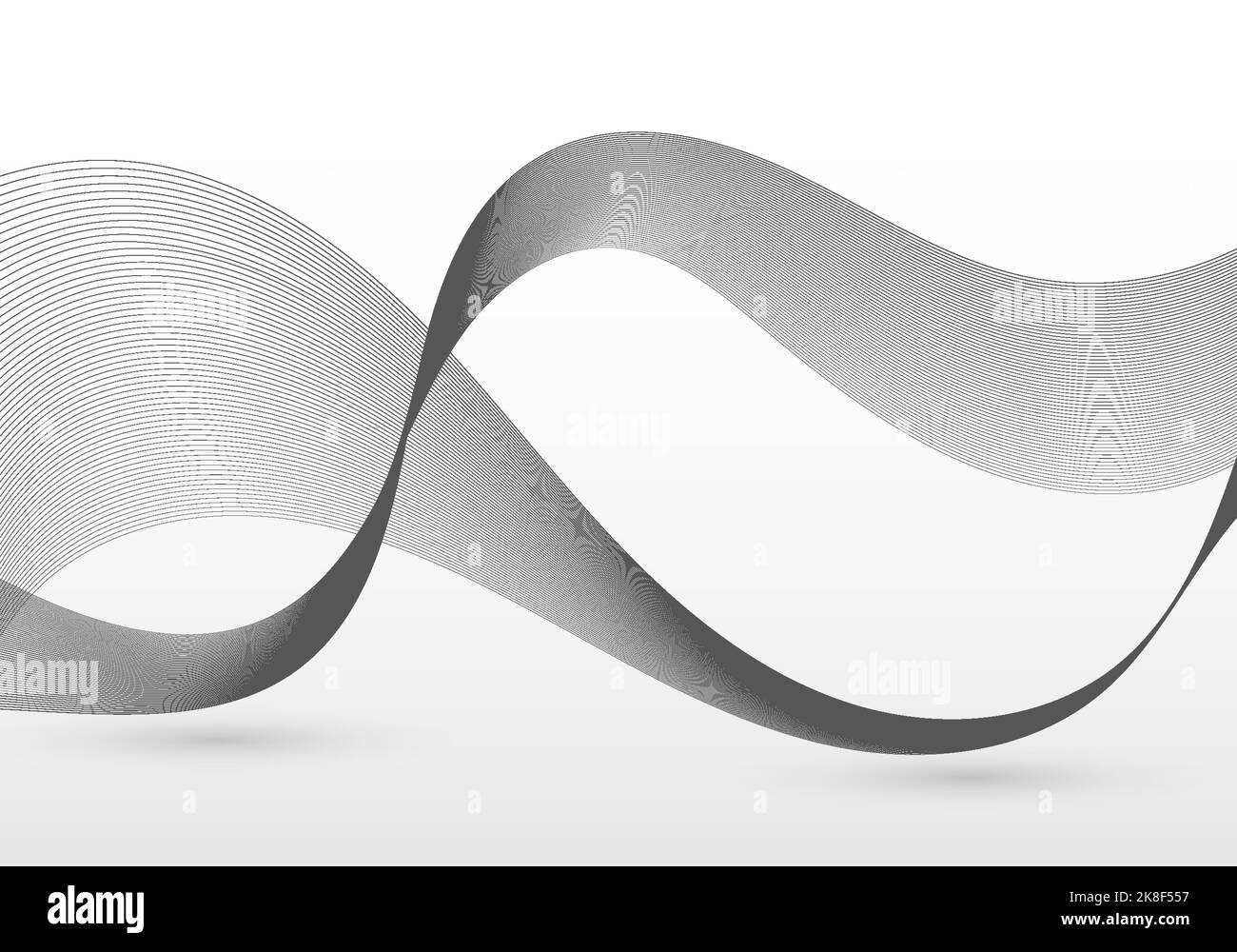 Abstrakte Linien Muster Design dekorative Grafik. Einfache Wirbel gewelltes Design dekorativen Hintergrund. Abbildung Stock Vektor