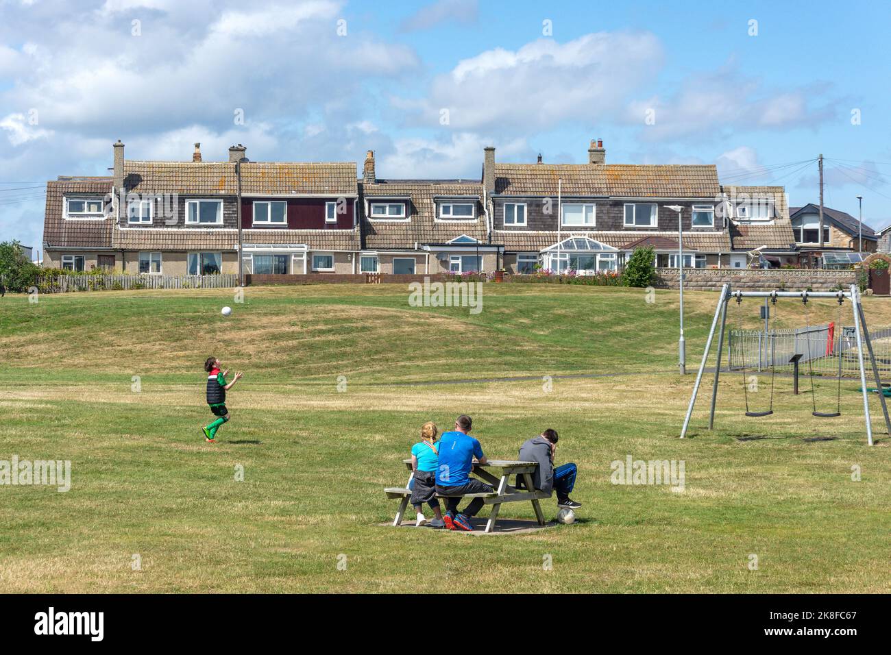 Paddler's Park, Bay View, Amble, Northumberland, England, Vereinigtes Königreich Stockfoto