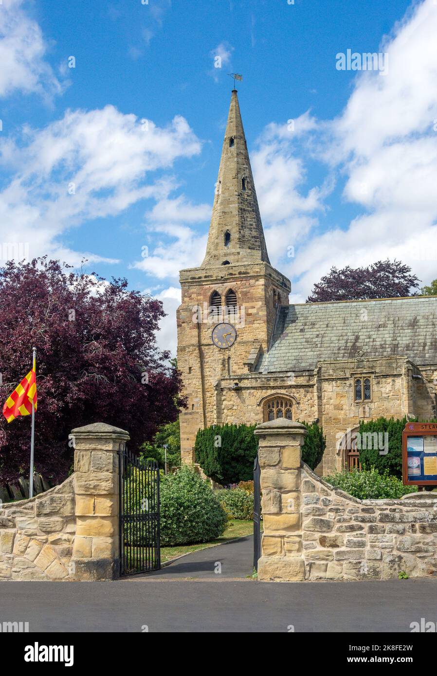 St. Lawrence's Church, Dial Place, Warkworth, Northumberland, England, Vereinigtes Königreich Stockfoto