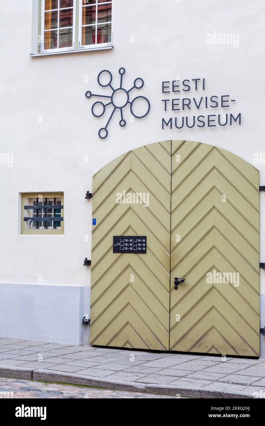 Gesundheitsmuseum in der Lai Street, Altstadt Tallinn, Estland, Europa Stockfoto