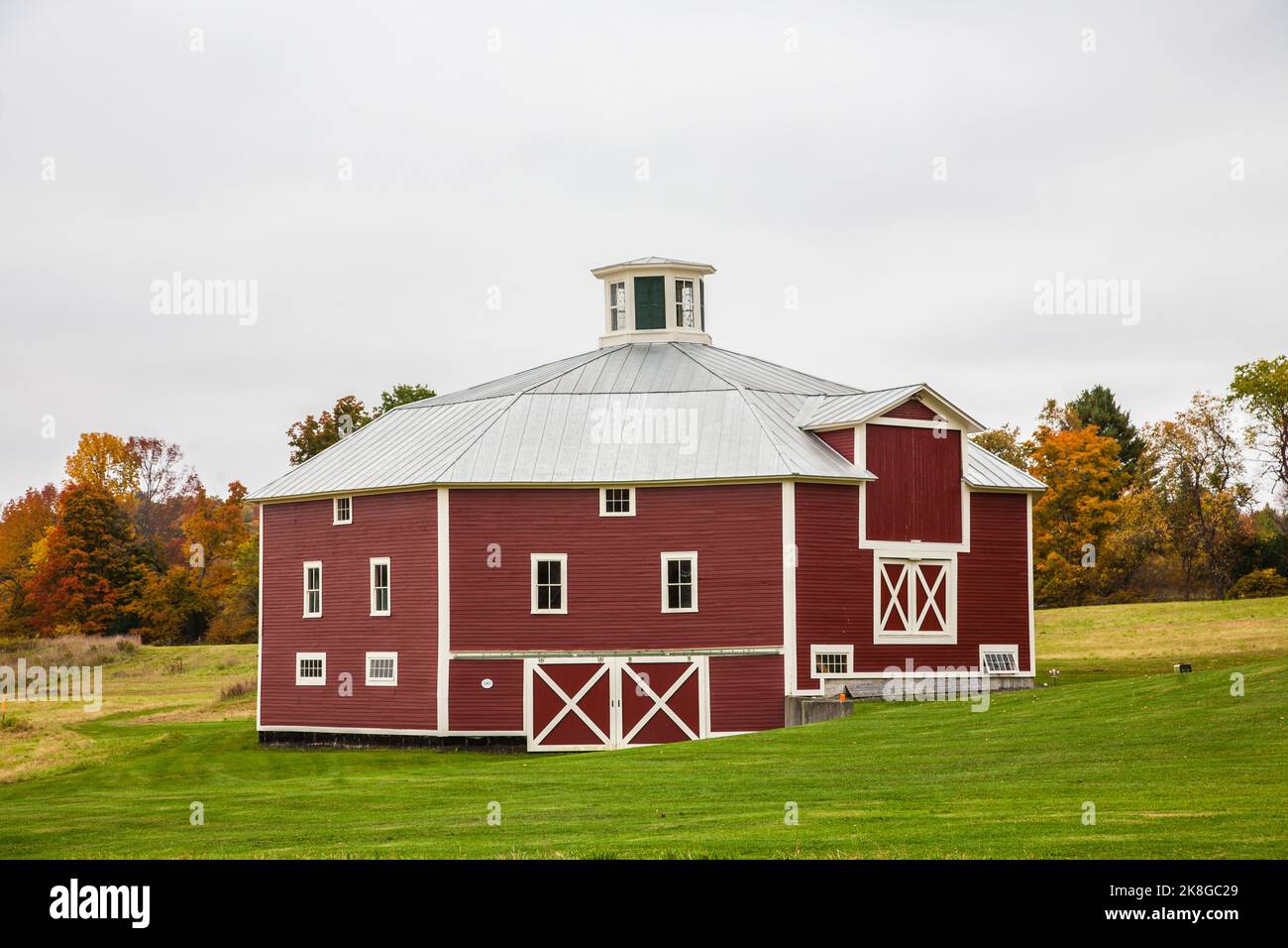 Red Barn, Vermont, VT USA, Neuengland Stockfoto