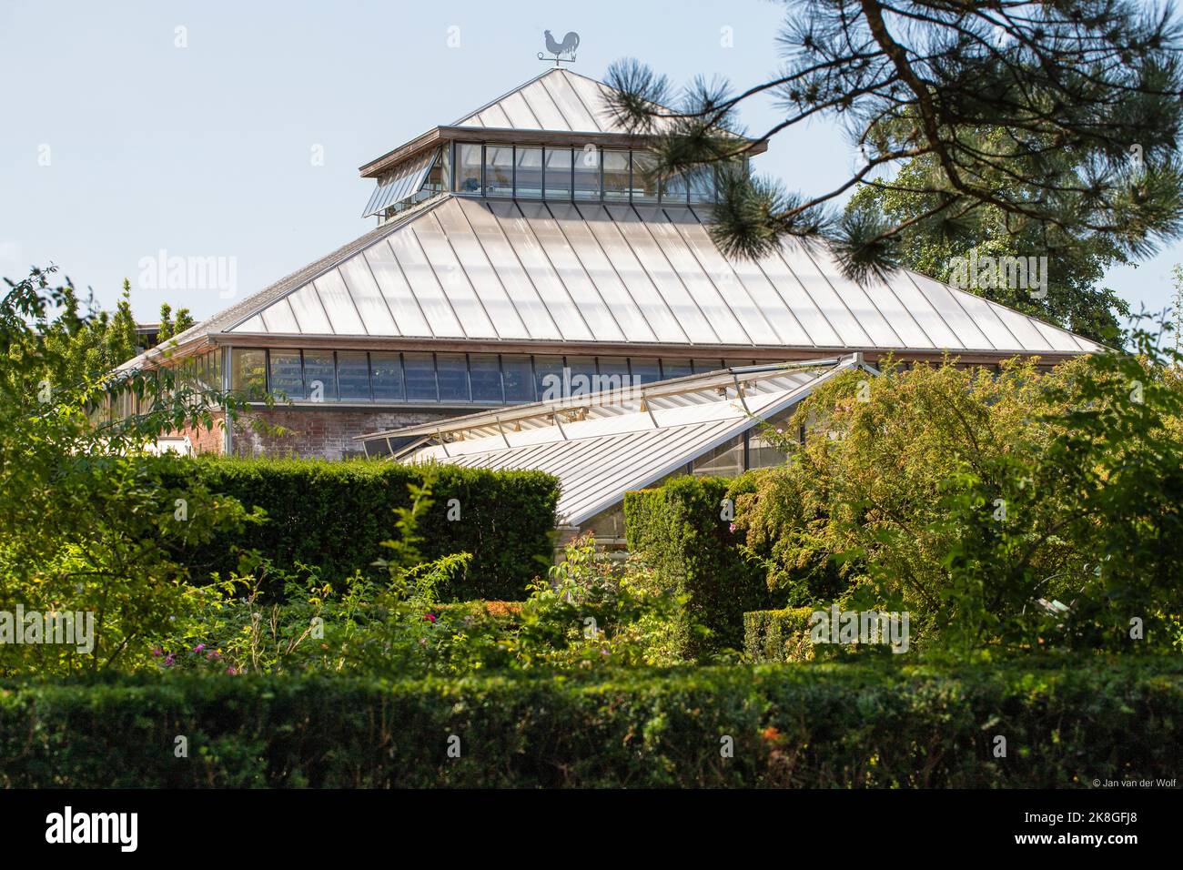 Gewächshaus des Hortus botanicus in Leiden. Es ist der älteste