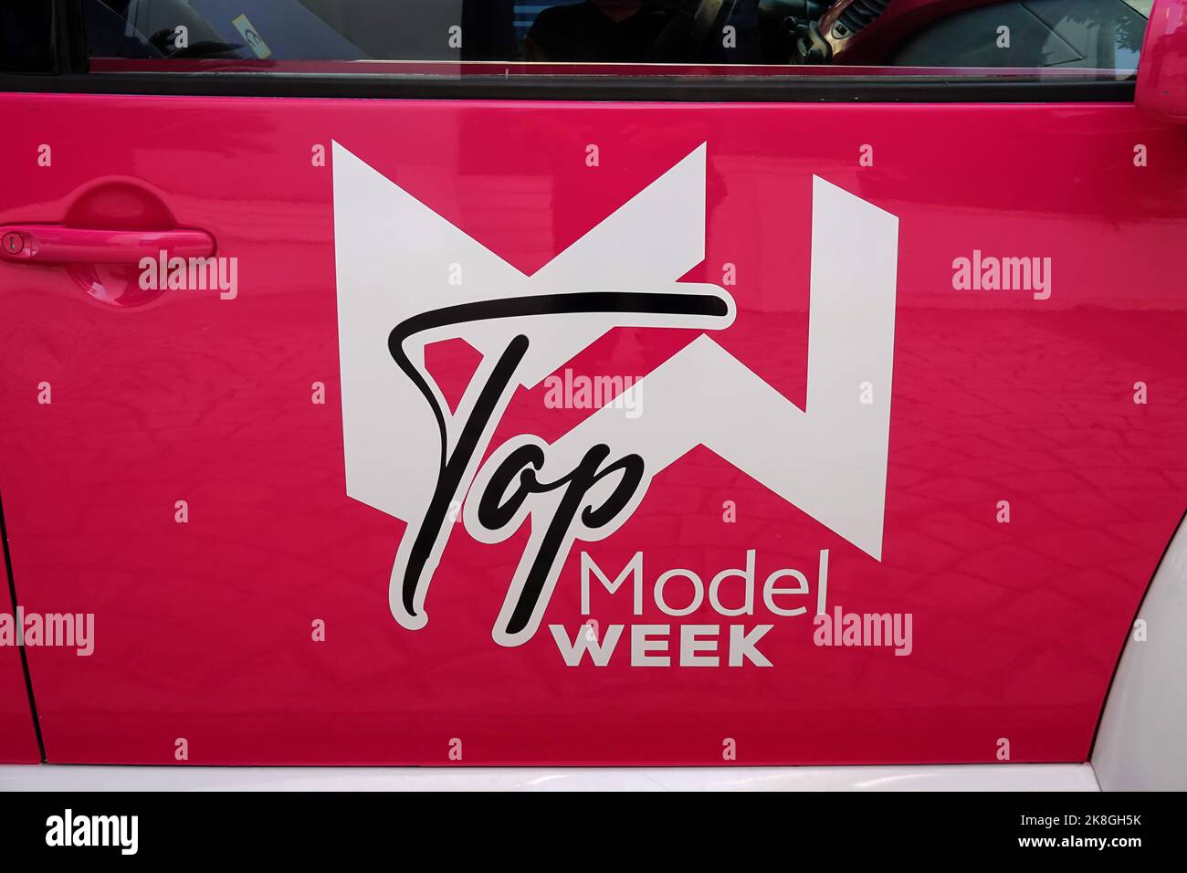 Logo der Top Model Week, Republik Albanien Stockfoto
