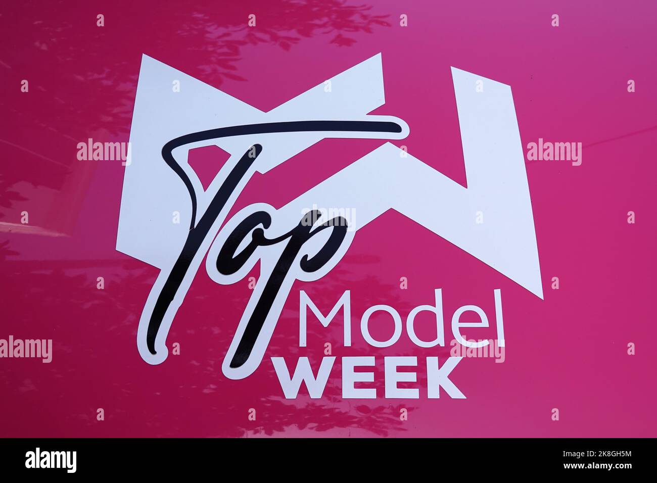 Logo der Top Model Week, Republik Albanien Stockfoto