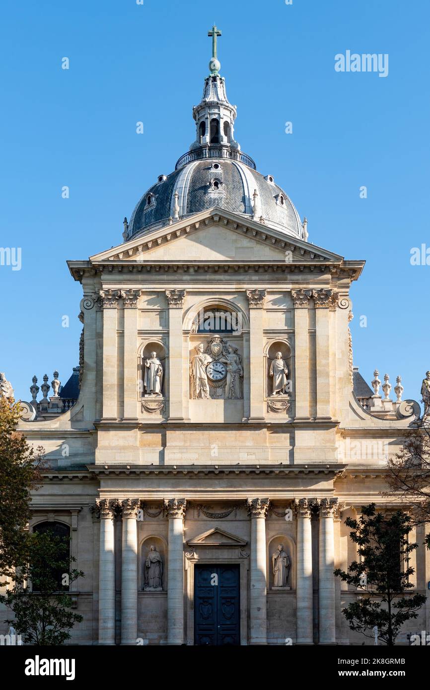 Universitätsgebäude der Sorbonne in Paris, Frankreich Stockfoto