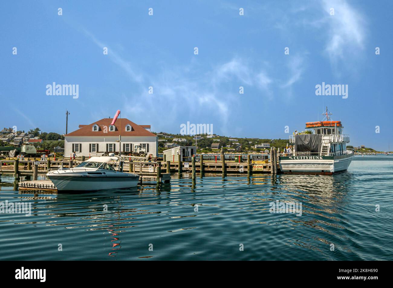 Landschaft von Cuttyhunk Island Stockfoto