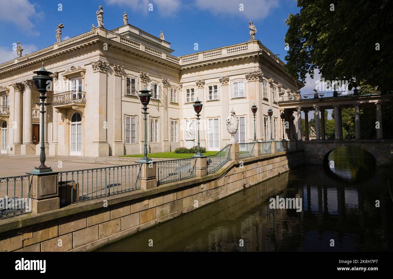 Lazienki königlichen Palast in Warschau, Polen Stockfoto