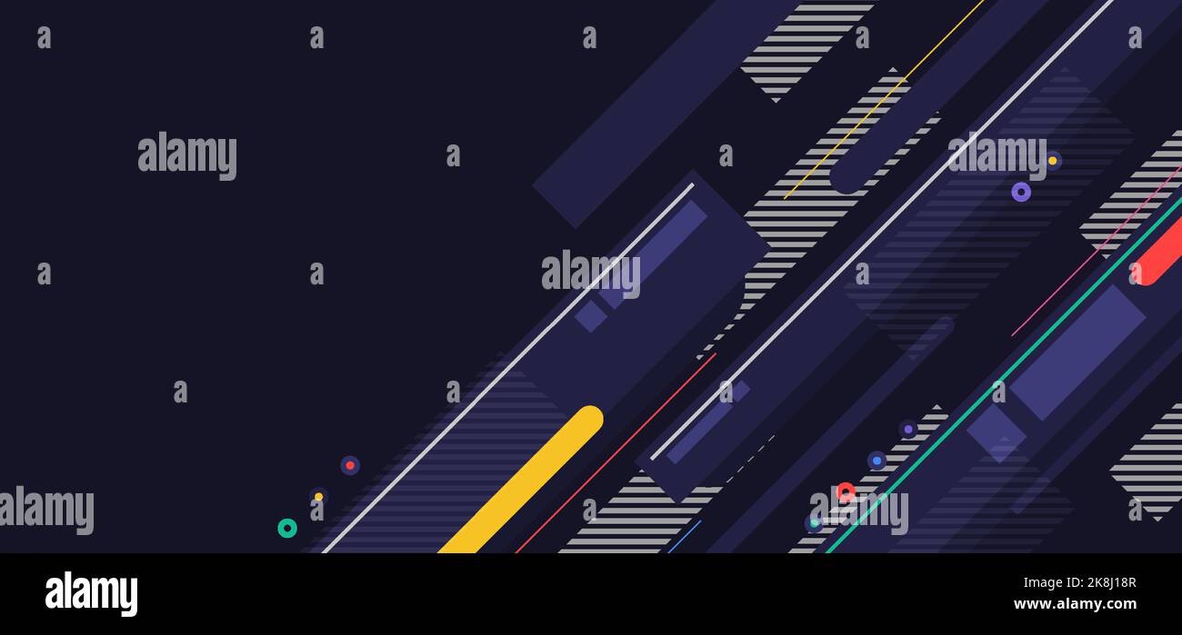 Abstrakte geometrische Muster Design von quadratischen und rechteckigen Formen Hintergrund. Einfache Dekoration für Kunstwerk Hintergrund. Vektor Stock Vektor