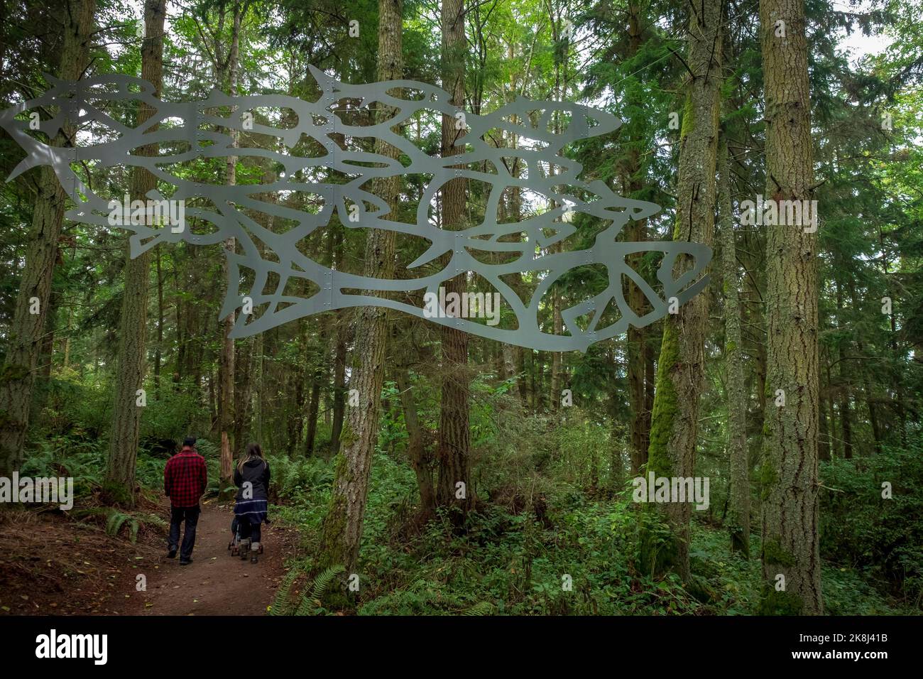 Preis Sculpture Forest, Whidbey Island, Washington, USA Stockfoto