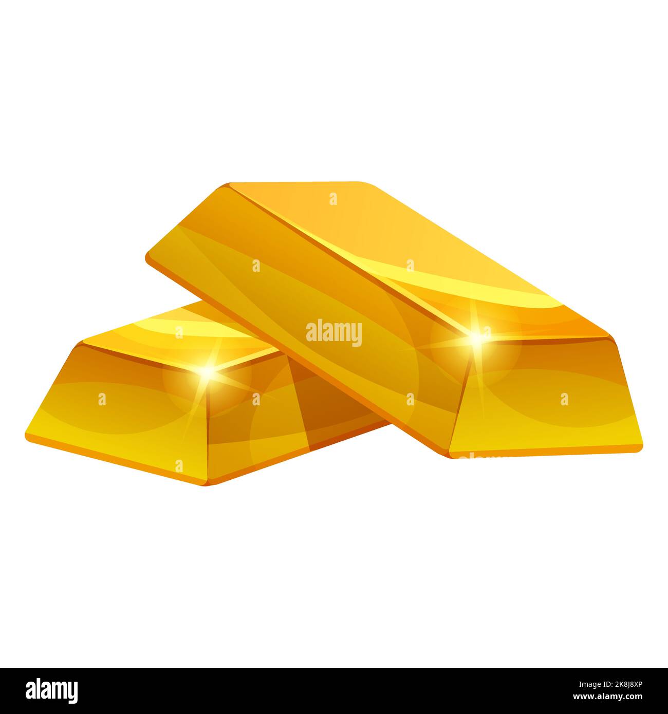 Goldene Balken-Symbole, Barren. Symbol des Reichtums Währungsinvestition, Treasury Luxus reich Stock Vektor