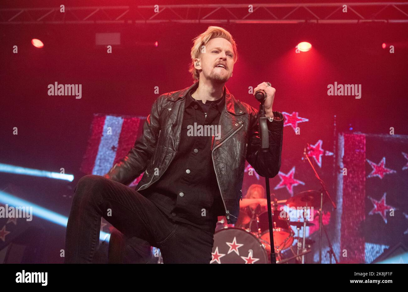 Erik Grönwall, Skid Row-Sänger, live im Konzert in KK's Steel Mill, Wolverhampton, 19.. Oktober 2022 Stockfoto